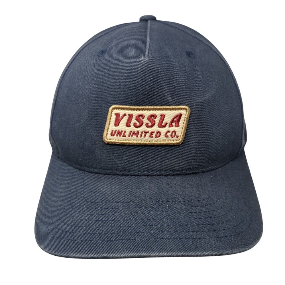 Vissla Unlimited Co. Patch Snapback Hat Blue One Size Adjustable